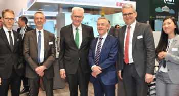 Prominent visitor at Hannover Messe 2019